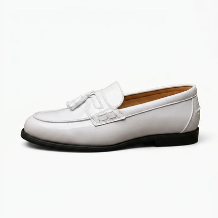Mocassin cuir verni homme élégant mariage - Vue 1 - Mocassin