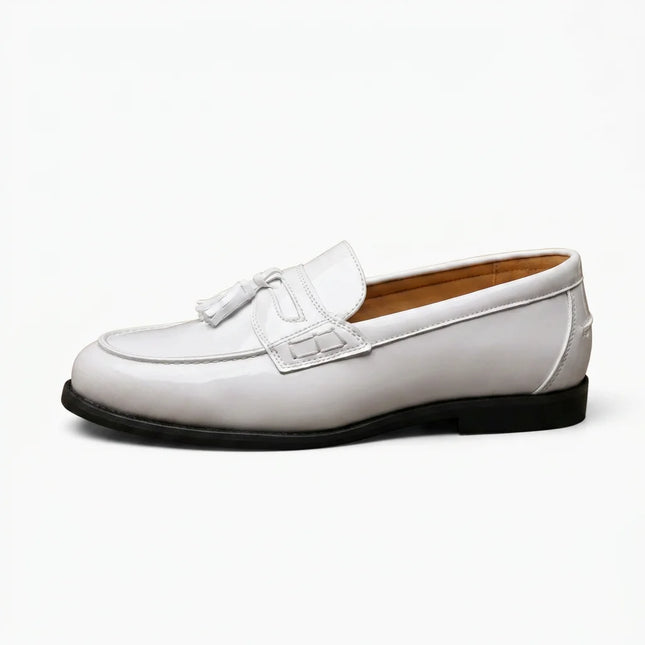 Mocassin cuir verni homme élégant mariage - Vue 1 - Mocassin