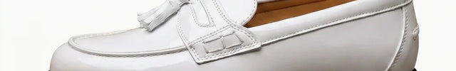 Mocassin cuir verni homme élégant mariage - Vue 1 - Mocassin