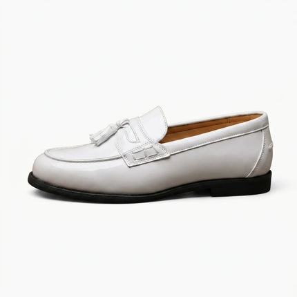 Mocassin cuir verni homme élégant mariage - Vue 1 - Mocassin