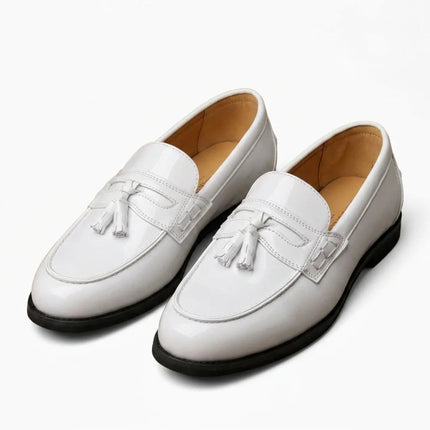 Mocassin cuir verni homme élégant mariage - Vue 2 - Mocassin
