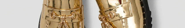 Mocassin cuir vernis à glands et boucle dorée homme - Vue 2 - Mocassin