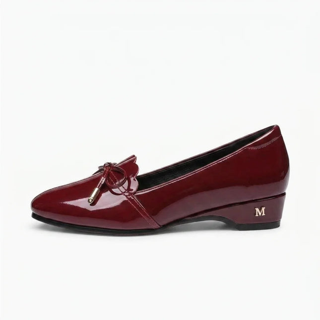 Mocassin cuir vernis femme style ballerine chic - Vue 1 - Mocassin