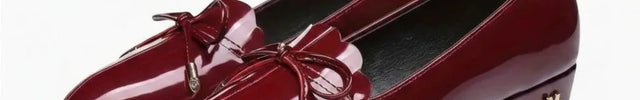 Mocassin cuir vernis femme style ballerine chic - Vue 1 - Mocassin
