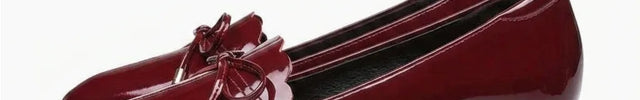 Mocassin cuir vernis femme style ballerine chic - Vue 2 - Mocassin