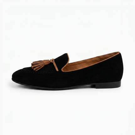 Mocassin daim à gland femme élégant - Vue 1 - Mocassin