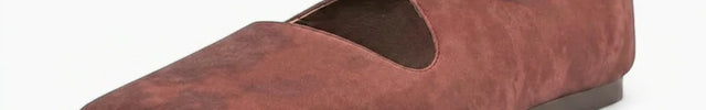 Mocassin daim bout carré femme élégant - Vue 1 - Mocassin
