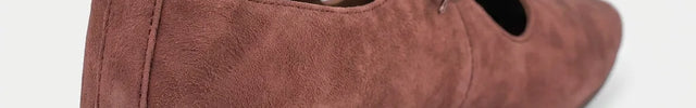 Mocassin daim bout carré femme élégant - Vue 3 - Mocassin