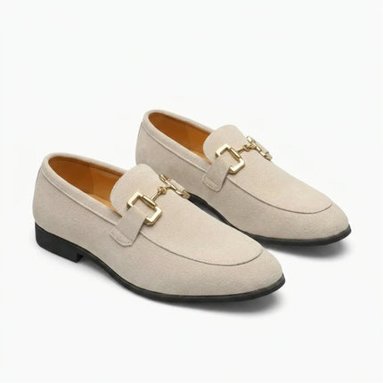 Mocassin daim business élégant homme - Vue 1 - Mocassin