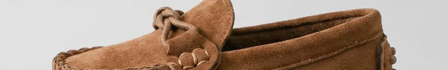 Mocassin daim enfant élégant à nœud papillon - Vue 2 - Mocassin