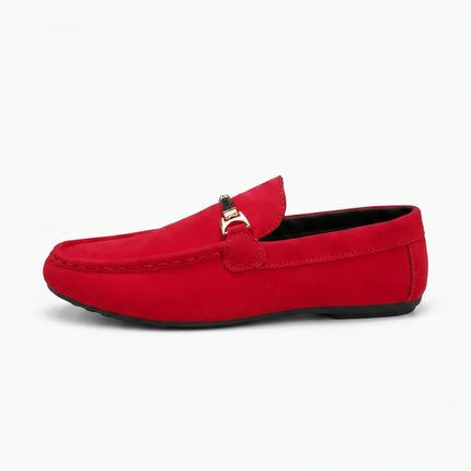 Mocassin daim homme à boucle chic décontracté - Vue 1 - Mocassin