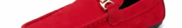 Mocassin daim homme à boucle chic décontracté - Vue 1 - Mocassin