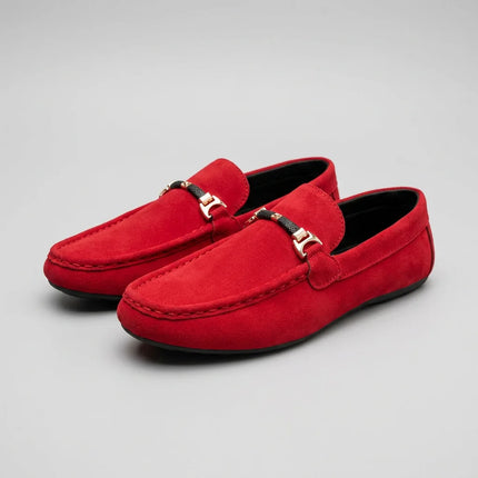 Mocassin daim homme à boucle chic décontracté - Vue 2 - Mocassin