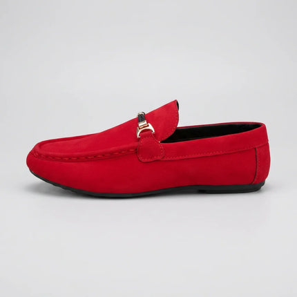 Mocassin daim homme à boucle chic décontracté - Vue 3 - Mocassin
