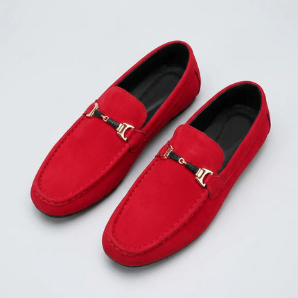 Mocassin daim homme à boucle chic décontracté - Vue 4 - Mocassin