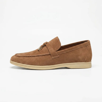 Mocassin daim homme à glands style élégant - Vue 1 - Mocassin