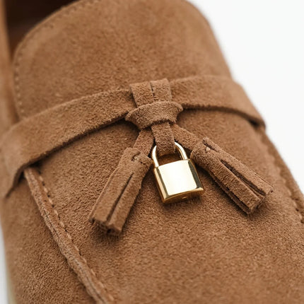 Mocassin daim homme à glands style élégant - Vue 3 - Mocassin
