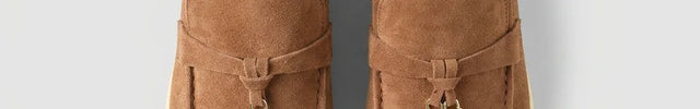 Mocassin daim homme à glands style élégant - Vue 4 - Mocassin