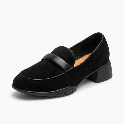 Mocassin daim suédé femme style britannique - Vue 1 - Mocassin