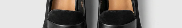 Mocassin daim suédé femme style britannique - Vue 3 - Mocassin