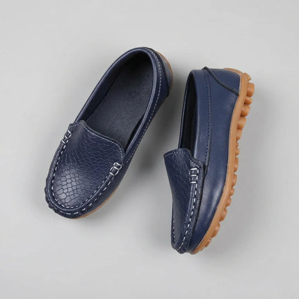 Mocassin enfant cuir souple à enfiler élégant - Vue 2 - Mocassin