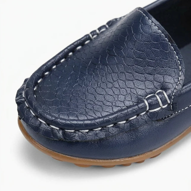 Mocassin enfant cuir souple à enfiler élégant - Vue 4 - Mocassin