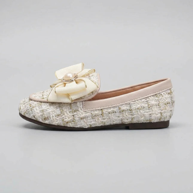 Mocassin enfant satin élégant avec nœud - Vue 4 - Mocassin