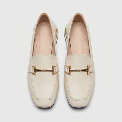 Mocassin mary jane vernis à talon carré femme - Vue 3 - Mocassin