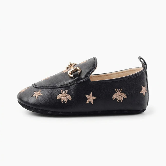 Mocassin souple bébé motif étoile antidérapant - Vue 1 - Mocassin