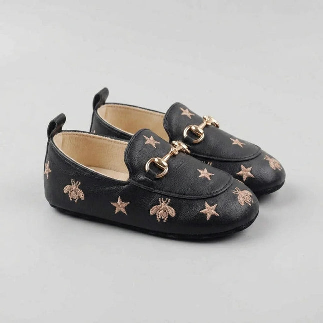 Mocassin souple bébé motif étoile antidérapant - Vue 3 - Mocassin