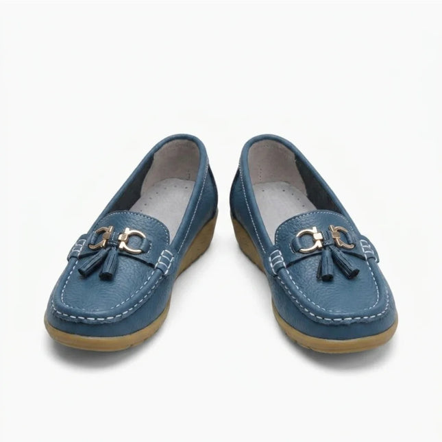 Mocassin style bateau femme élégant à glands - Vue 1 - Mocassin
