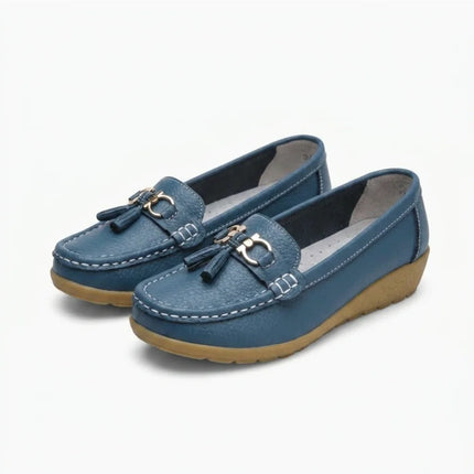Mocassin style bateau femme élégant à glands - Vue 1 - Mocassin