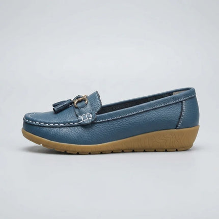 Mocassin style bateau femme élégant à glands - Vue 2 - Mocassin