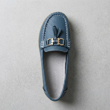Mocassin style bateau femme élégant à glands - Vue 3 - Mocassin