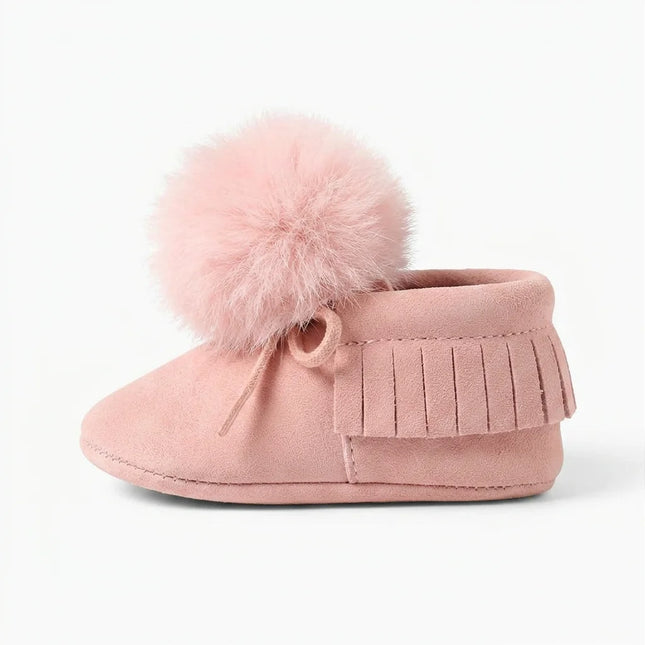 Mocassin suédine bébé fille hiver - Vue 1 - Mocassin