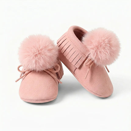 Mocassin suédine bébé fille hiver - Vue 1 - Mocassin