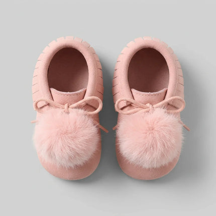 Mocassin suédine bébé fille hiver - Vue 3 - Mocassin