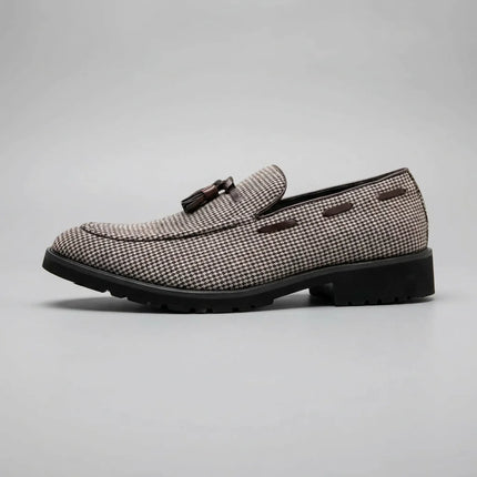 Mocassin toile homme style bateau à glands - Vue 2 - Mocassin